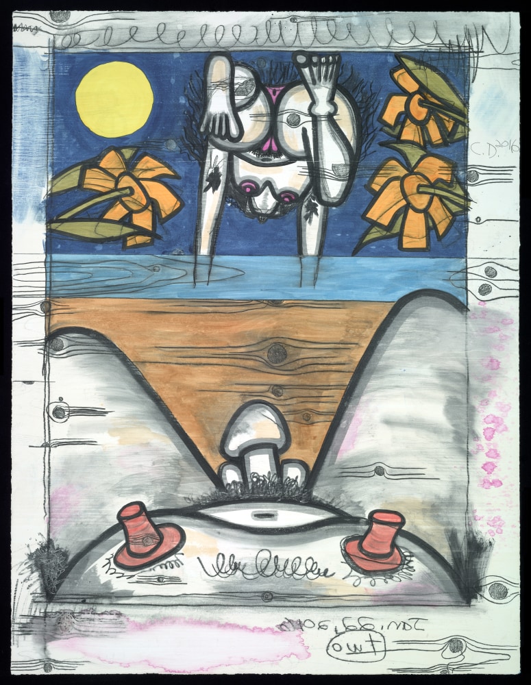 monotype by Carroll Dunham