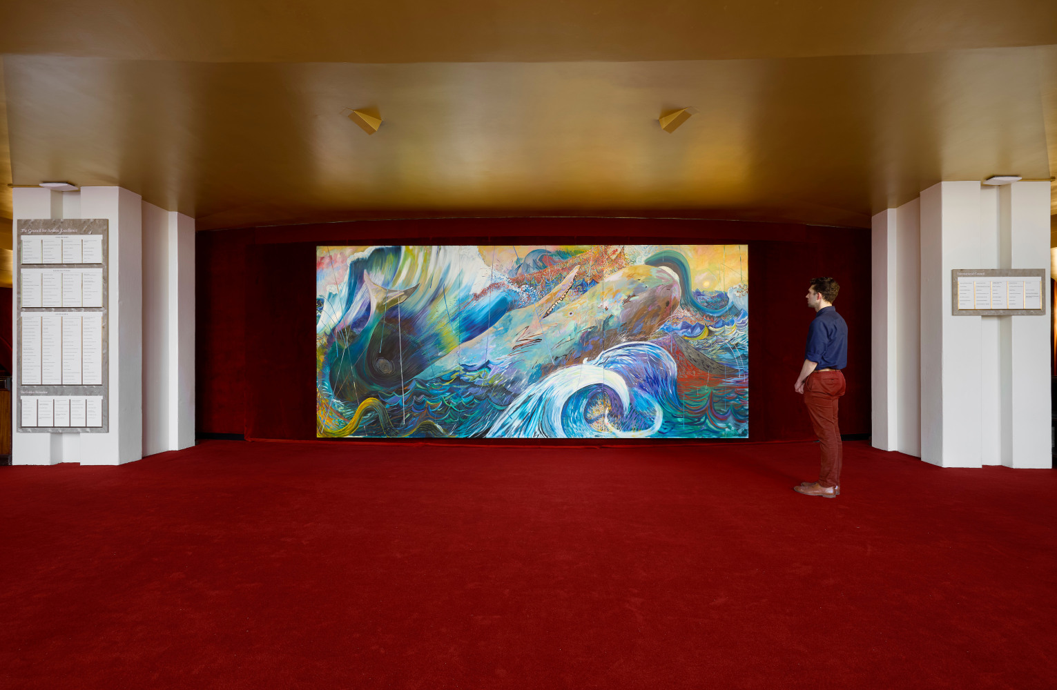 Installation view, Shara Hughes, Librettos, The Metropolitan Opera, New York,&amp;nbsp;September 2024 &amp;ndash; June 2025
