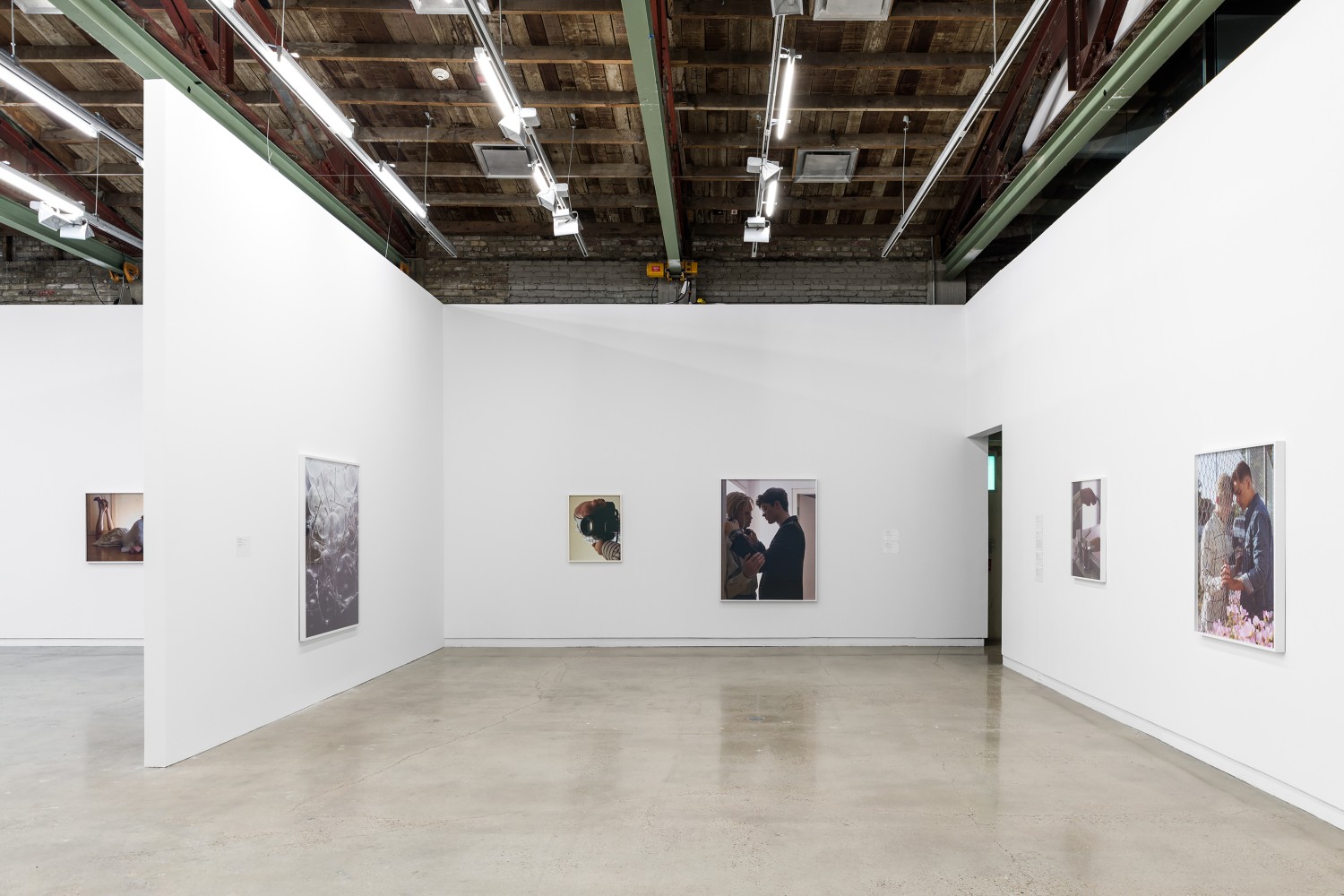 Installation view of photographies by Torbjørn Rødland