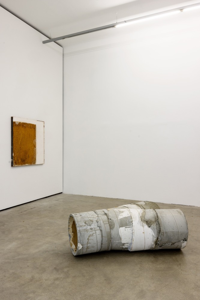 Installation view, Oscar Tuazon, Words for Water, FJK3, Vienna, 2024