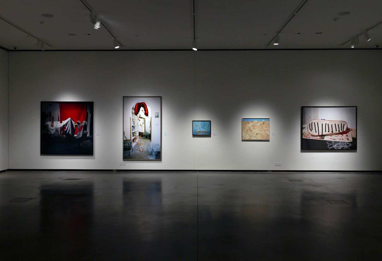 Installation view of Works by Lucas Blalock