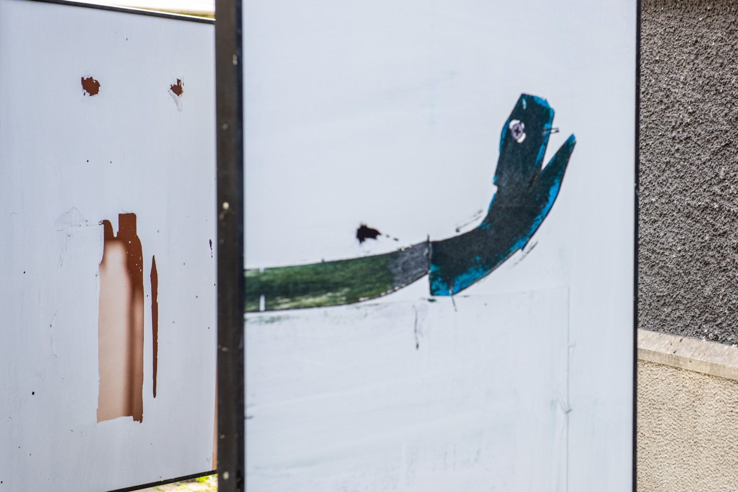 Installation view, Valentin Carron, From A to Bex, TABLEAU, Bahnhof Stadelhofen, Zurich, 2025