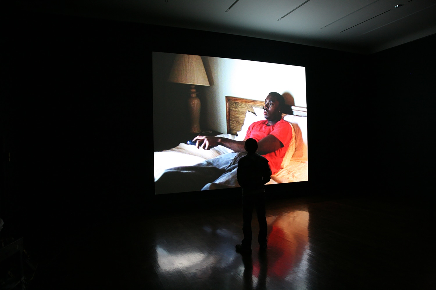 Installation view of Works by Doug Aitken