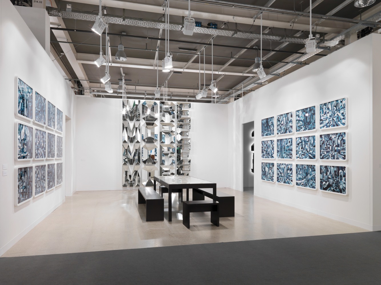 Installation view of Works by Doug Aitken