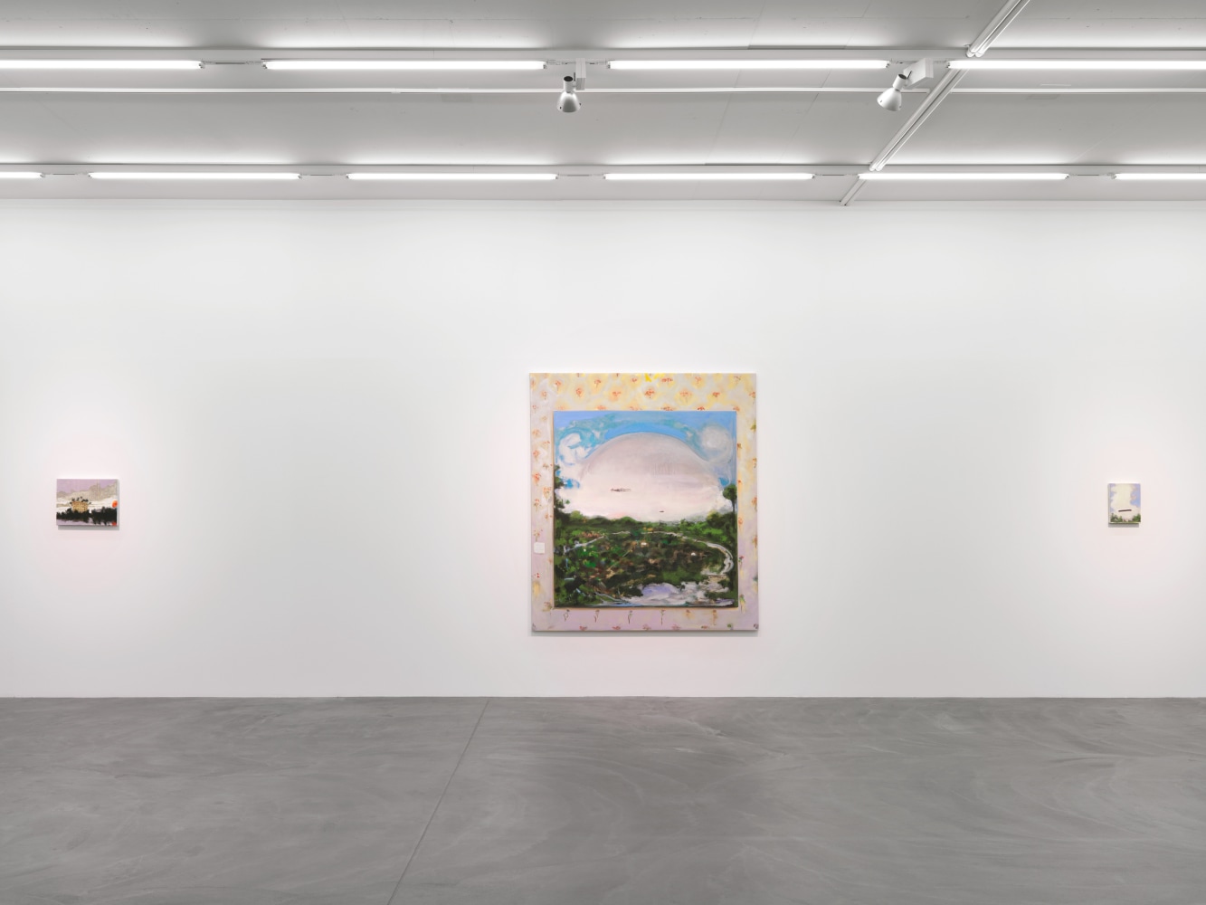 Installation view of Verne Dawson paintings exhibition
