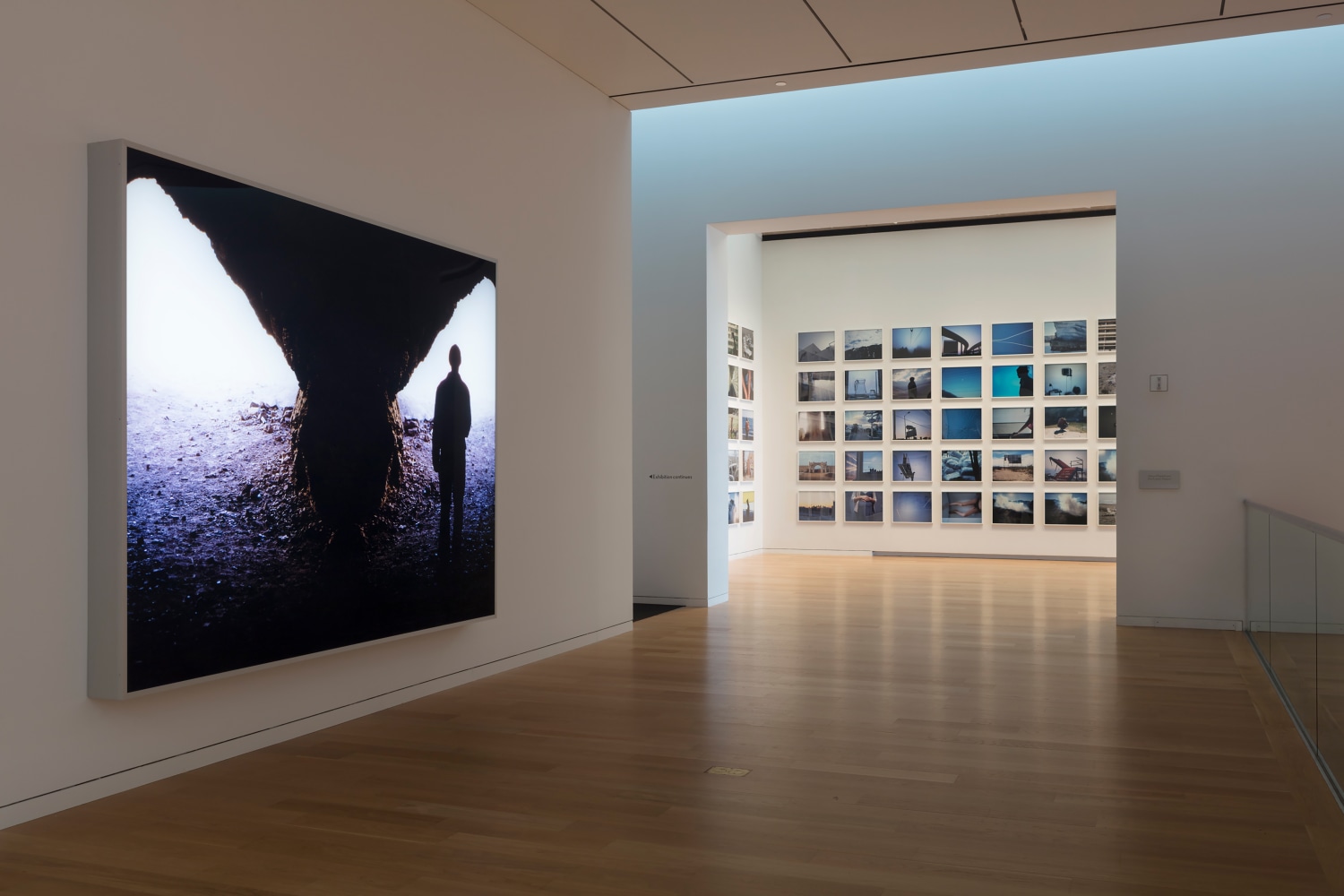 Installation view of Works by Doug Aitken