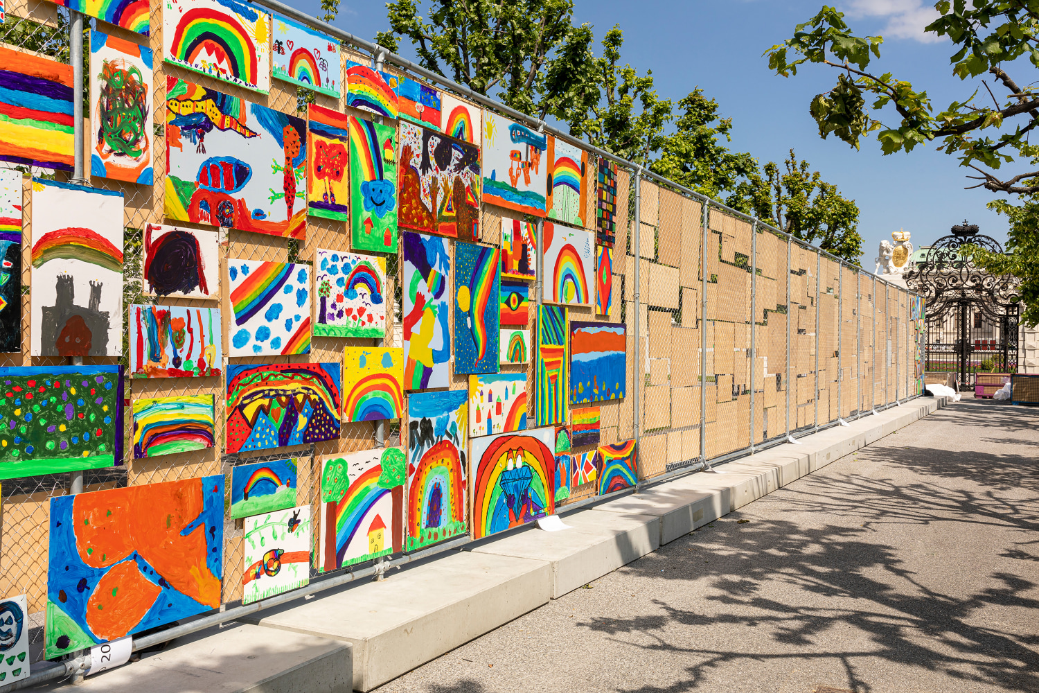 Installation view of work by Ugo Rondinone