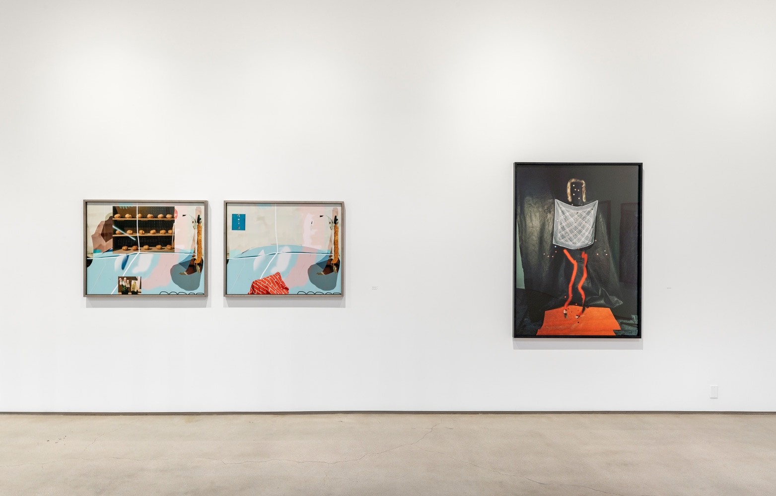 Installation view of Works by Lucas Blalock