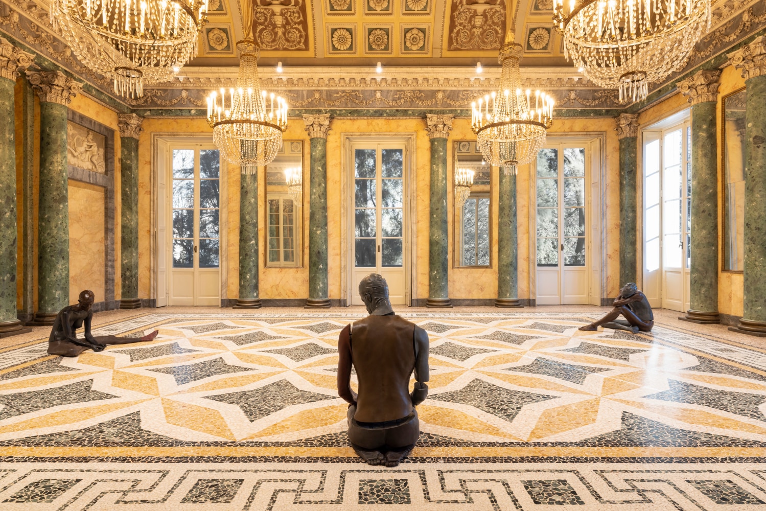 Installation view, Ugo Rondinone, terrone, Galleria d&amp;#39;Arte Moderna, Milan, 2025