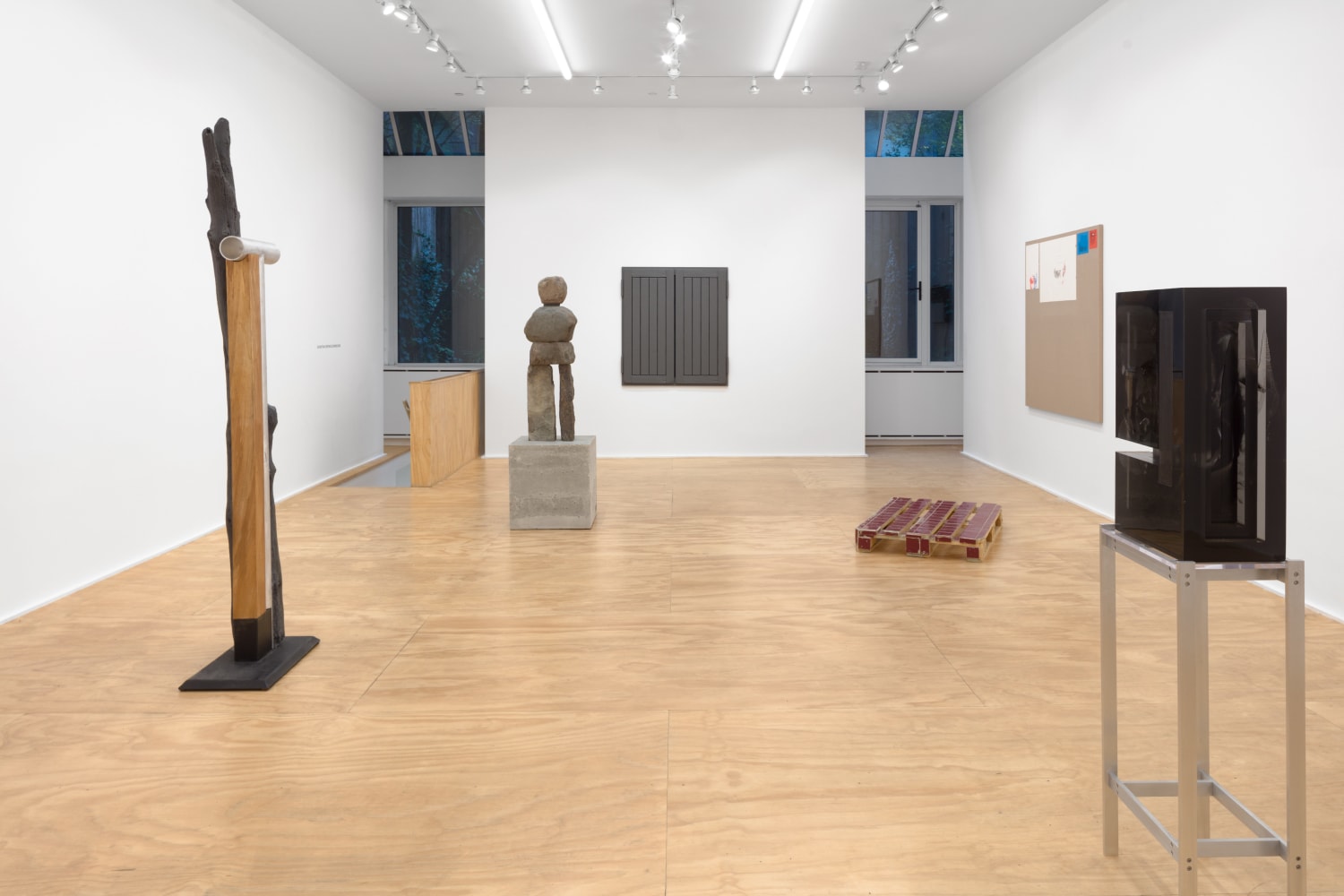 installation view of works by various artists