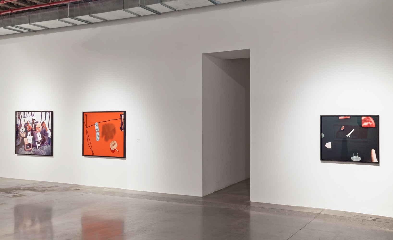 Installation view of Works by Lucas Blalock