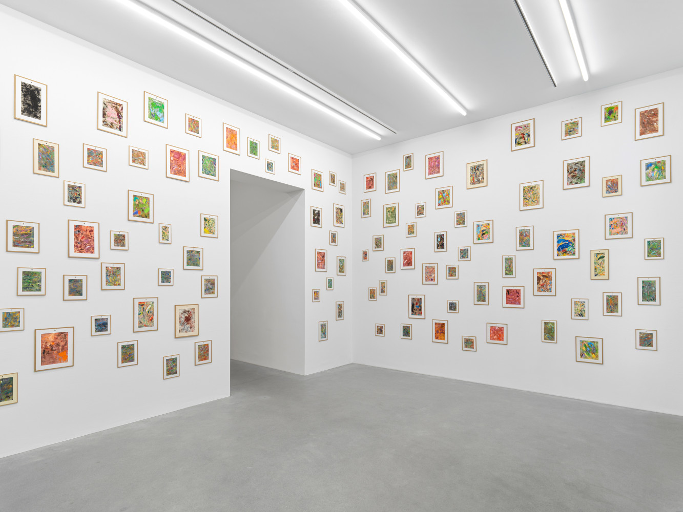 JEAN-FR&amp;Eacute;D&amp;Eacute;RIC SCHNYDER
Billige Bilder
2000-19
Oil on fabric, cardboard; 162 parts
Different sizes between 20 x 10 and 50 x 40 cm
SCHNY50888