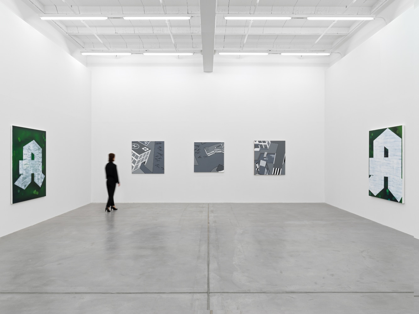 Installation view of works by various artists