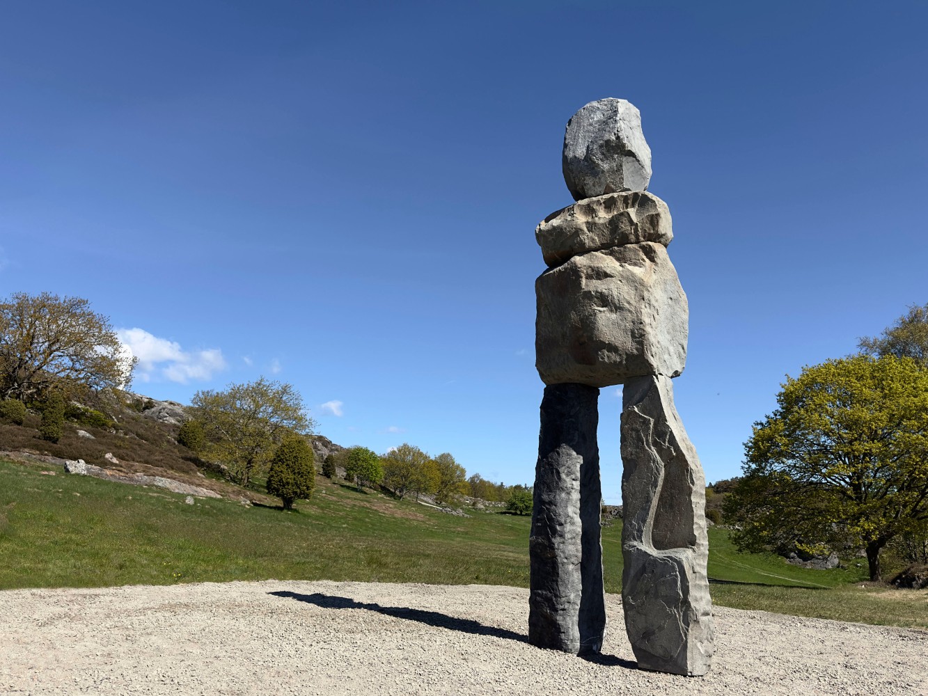 Installation view, Ugo Rondinone, Primordial, Pilane, Sweden, 2025