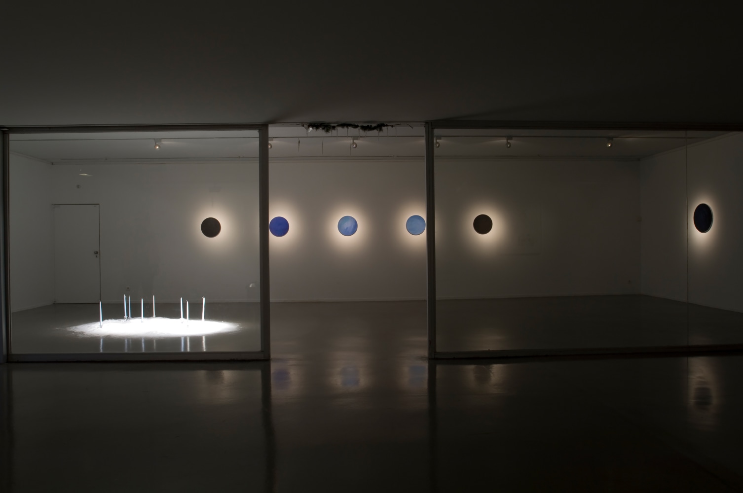 Installation view of works by Karen Kilimnik