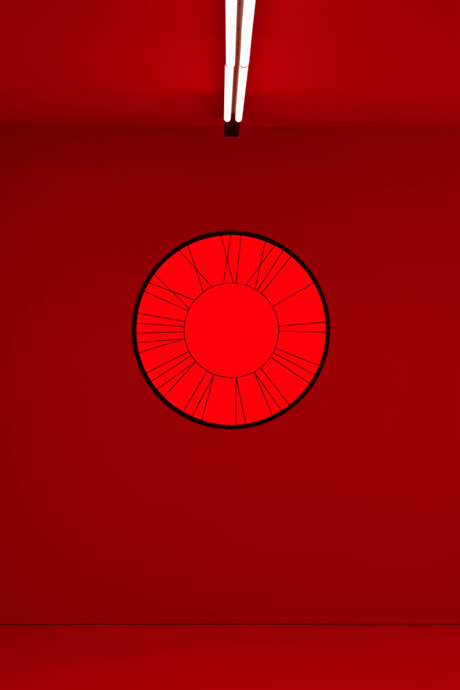 Installation view, Ugo Rondinone &amp;amp; Tarek Lakhrissi, who is afraid of red blue and yellow?, Reiffers Art Initiatives, Paris