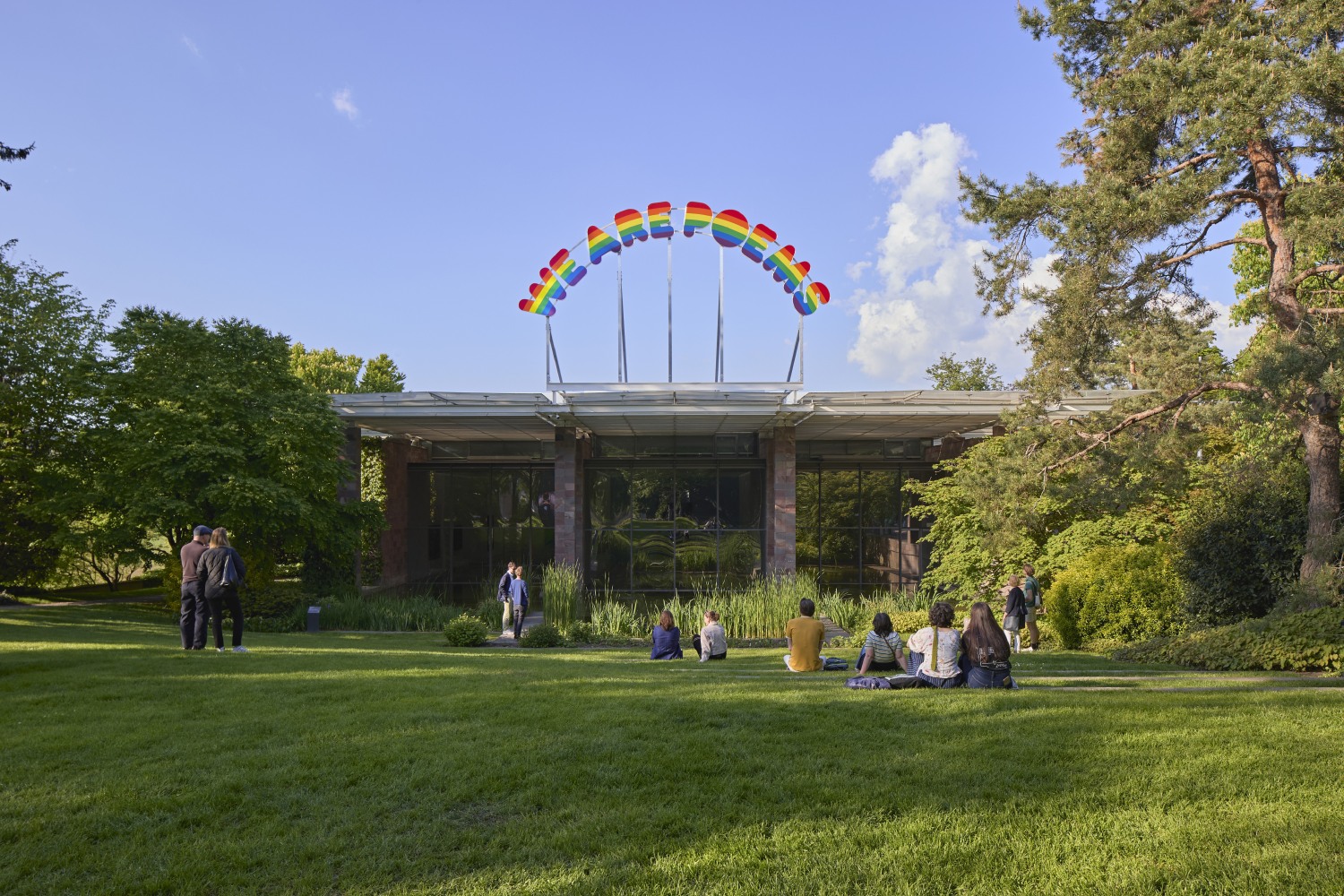 Installation view, Ugo Rondinone, we are poems, Fondation Beyeler, Riehen, 2025
