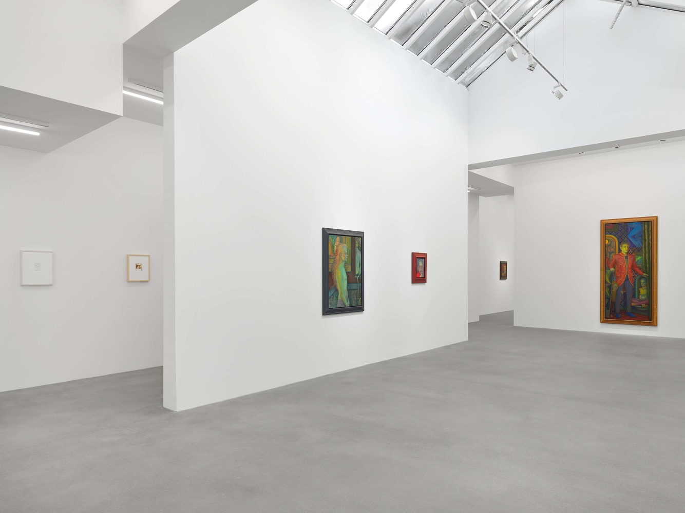 Installation view, Steven Shearer, Working from Life, Galerie Eva Presenhuber, Waldmannstrasse, Zurich, 2021