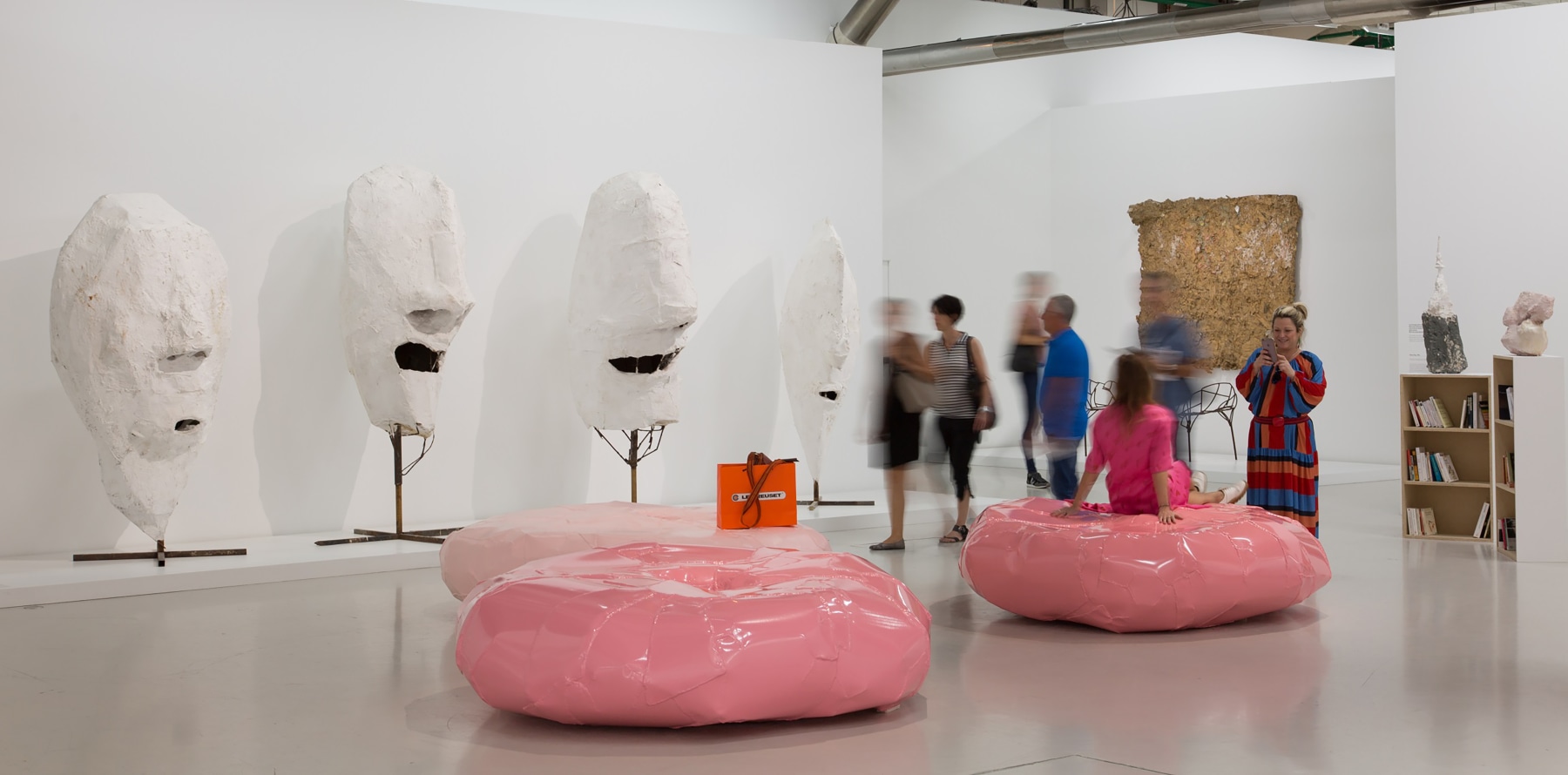 Installation view of works by Franz West