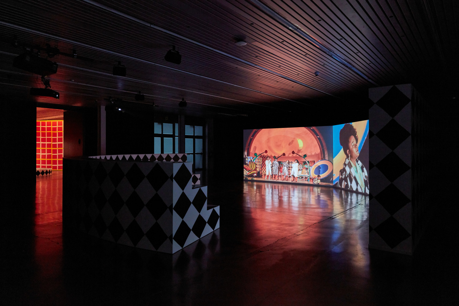 Installation view, Tschabalala Self,&amp;nbsp;Feed Me, Kiss Me, Need Me, Cultuurcentrum Strombeek, Grimbergen, 2023