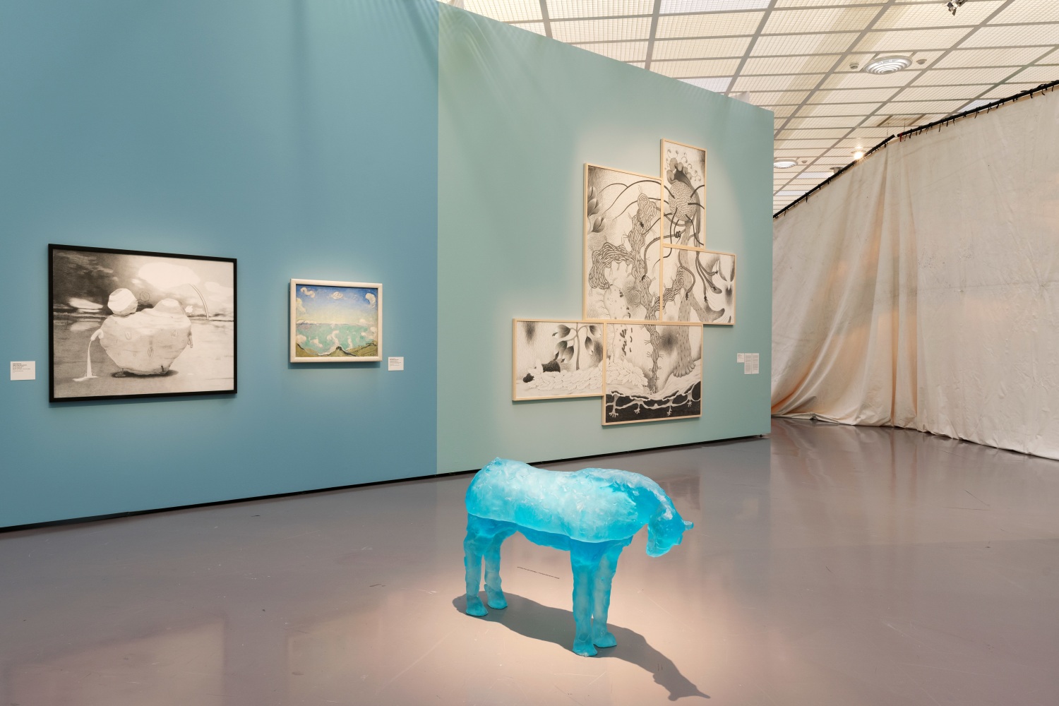 Installation view, Ugo Rondinone, Apropos Hodler &amp;ndash; Current Perspectives on an Icon, Kunsthaus Z&amp;uuml;rich, Zurich, 2024