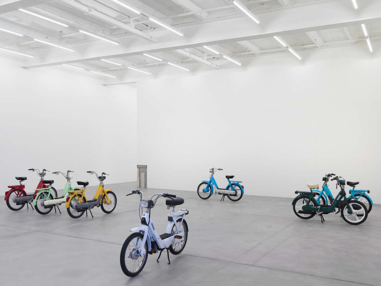 Installation view of Valentin Carron sculpture exhibition