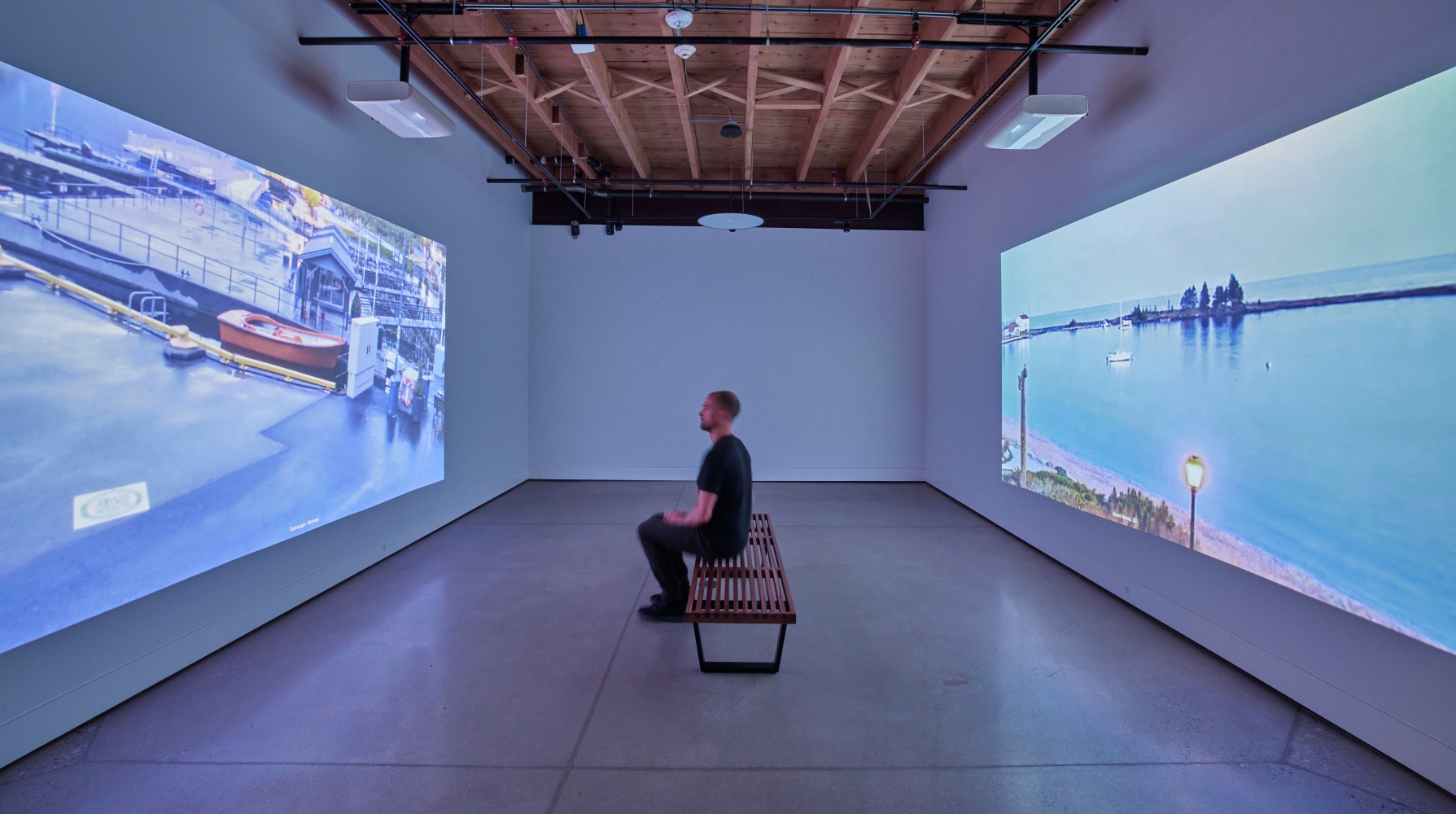 Installation view, Sam Falls, Nothing Without Nature, Cookie Factory, Denver, 2025