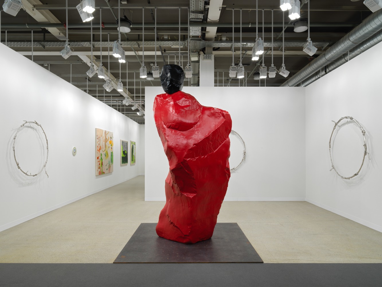 Installation view of works by various artists