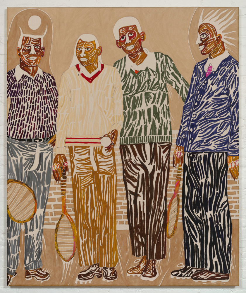 The Talented Tenth (Mixed Doubles)

2025

Acrylic and coffee on cotton canvas

183 x 152.5 cm / 72 x 60 in

&amp;copy; Chase Hall