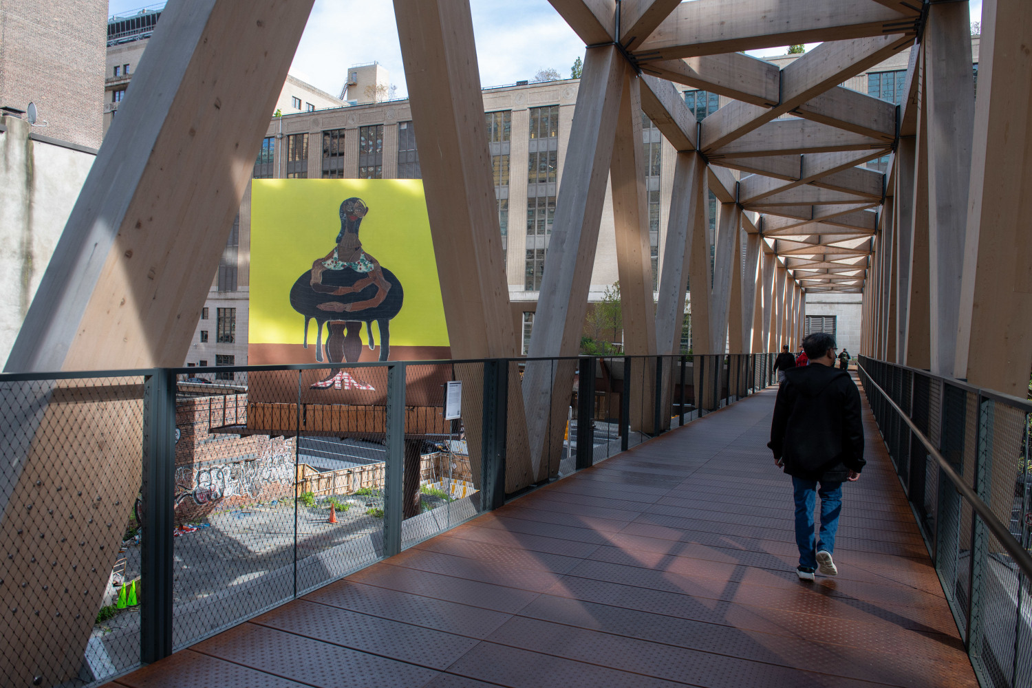 Installation view, Tschabalala Self, Patience, Highline Billboard, New York, 2024
