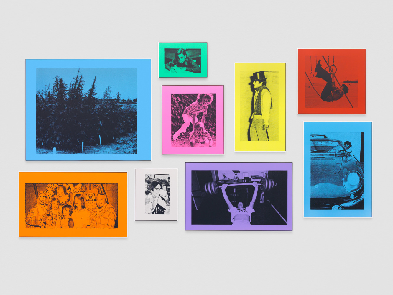 Ink and acrylic on rag paper on aluminum by Steven Shearer