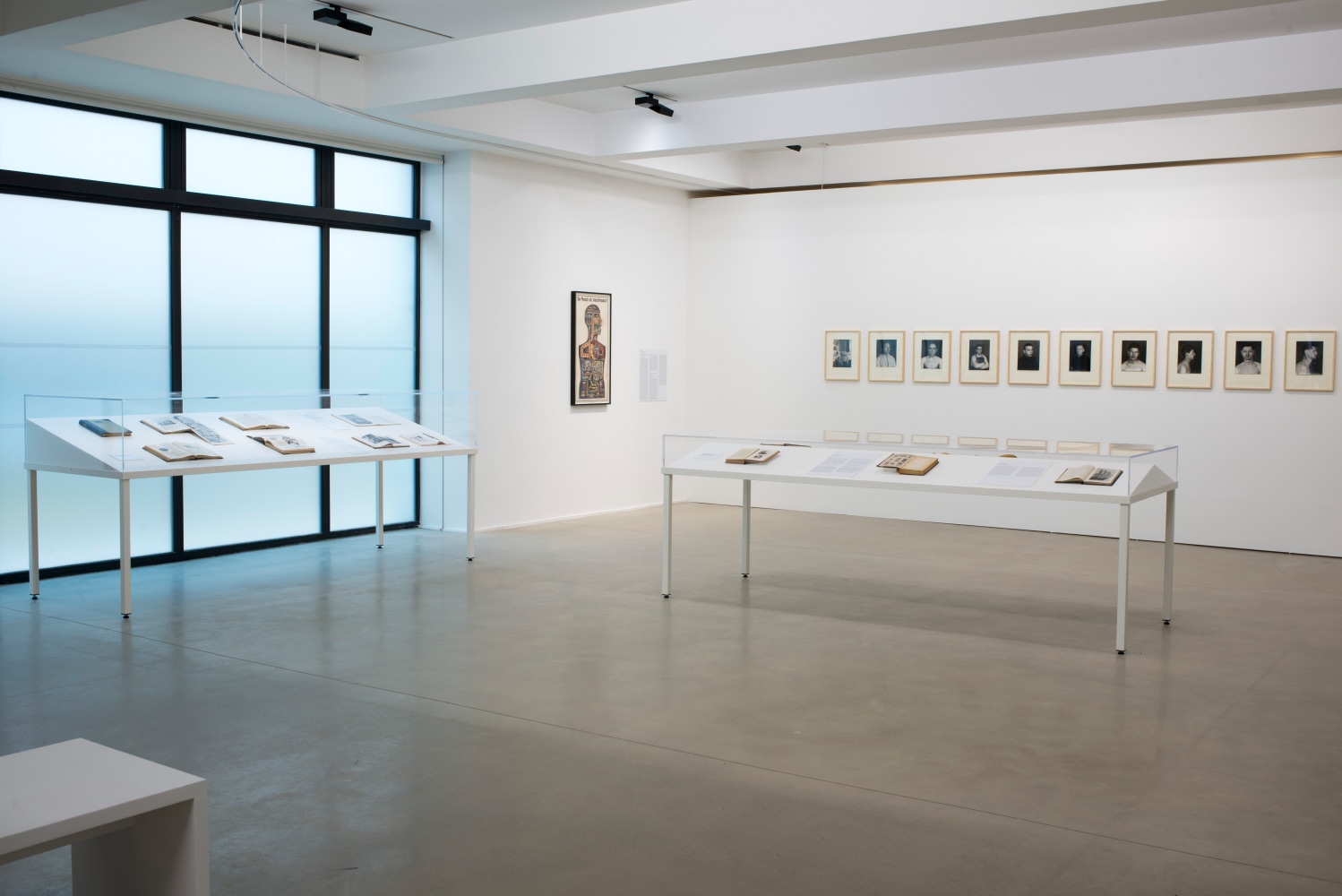 Installation view of works by Walead Beshty