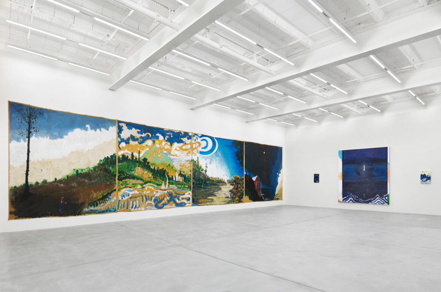 Installation view of Verne Dawson paintings exhibition