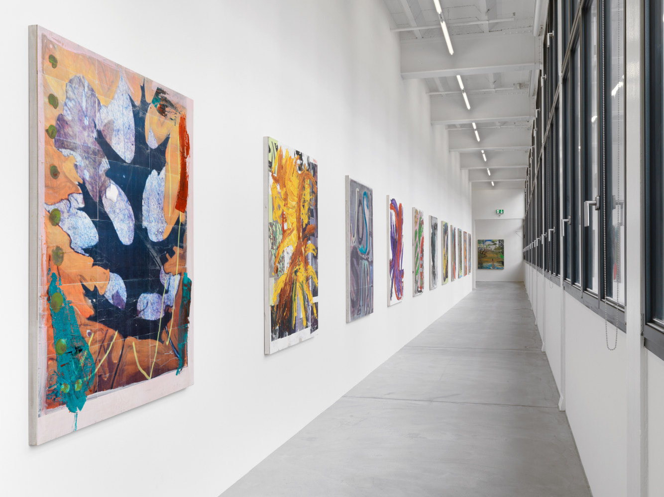 Installation view of paintings group exhibition