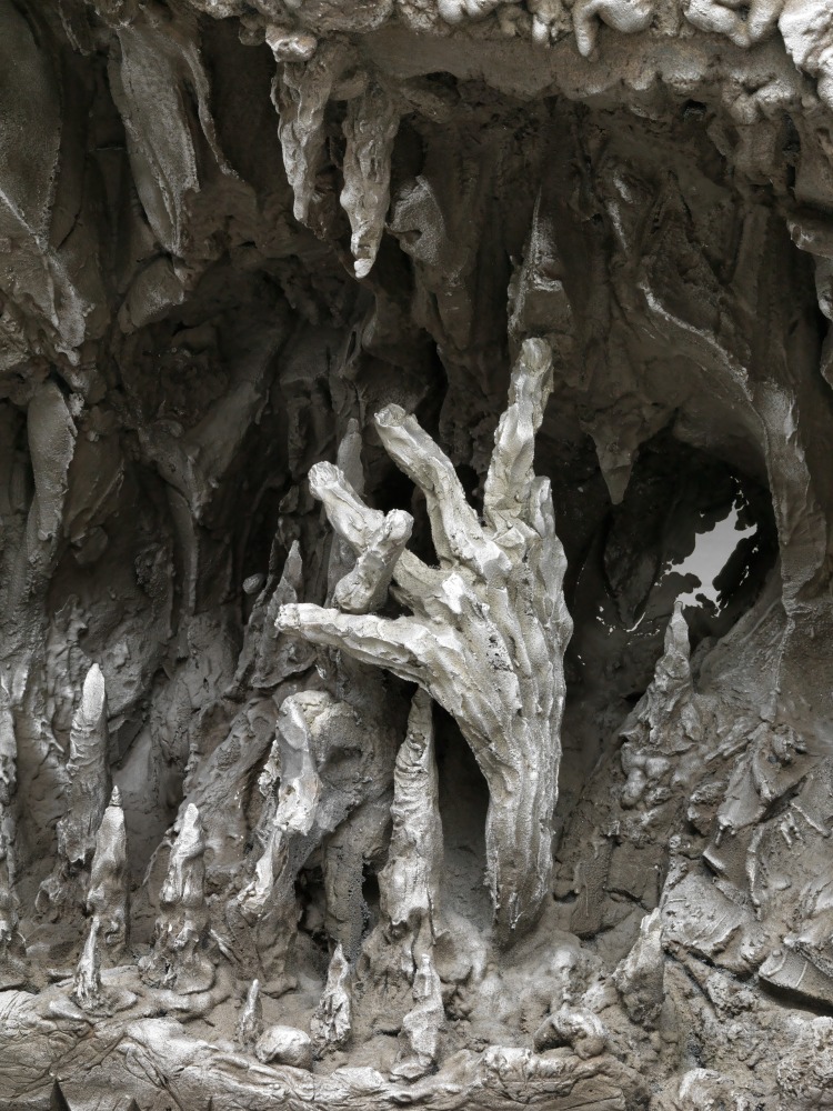 Jean-Marie Appriou The cave of time (mystique) 2018 Cast aluminum Approx. 109 x 146 x 57 cm / 42 7/8 x 57 1/2 x 22 1/2 in