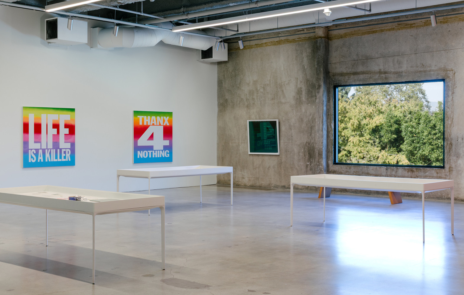 Installation view, John Giorno, No Nostalgia, Marciano Art Foundation, Los Angeles, 2025