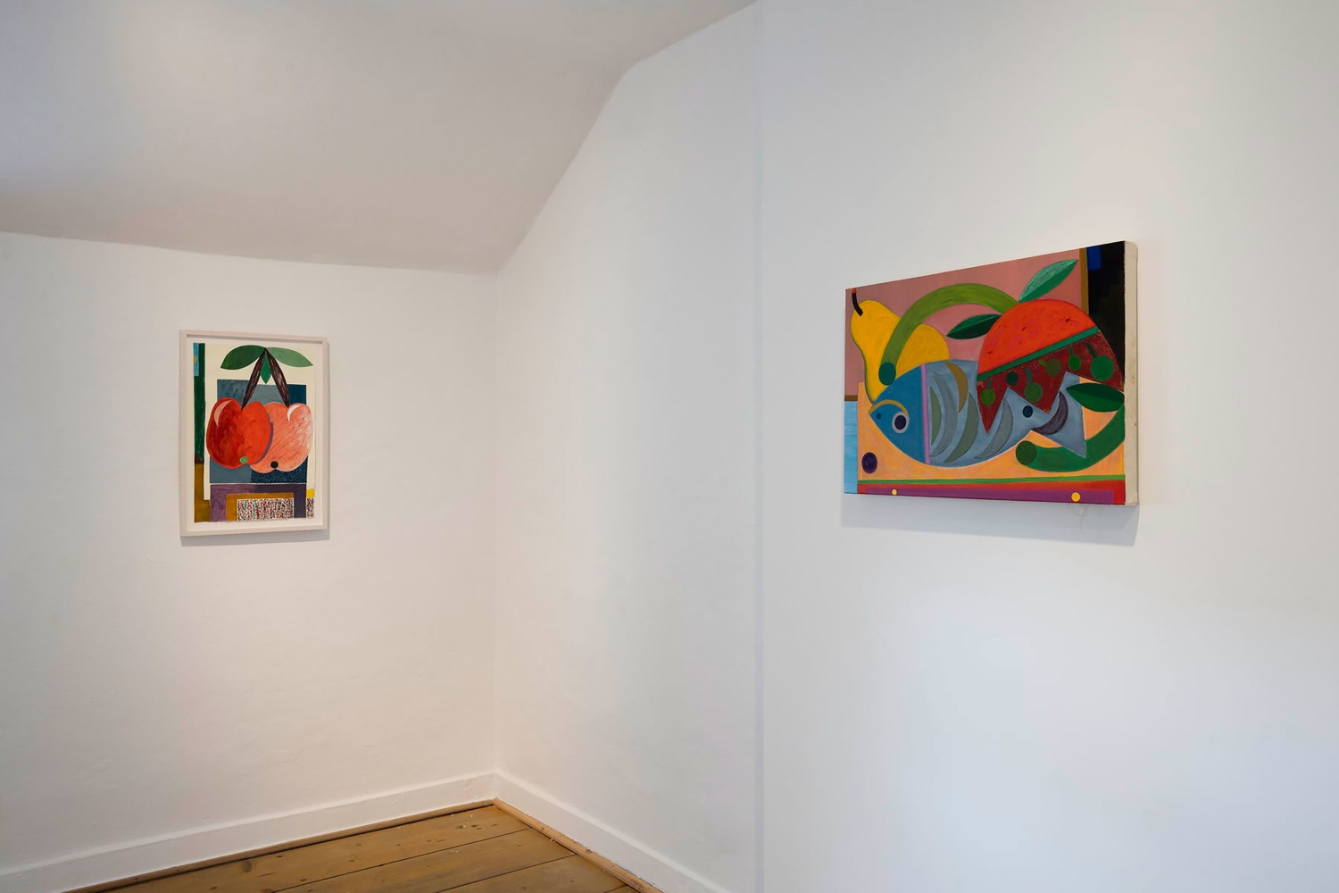 Installlation view, Austin Eddy, Vogel, Fisch und Farbe, Museum Penzberg &amp;ndash; Sammlung Campendonk, Penzberg, 2025