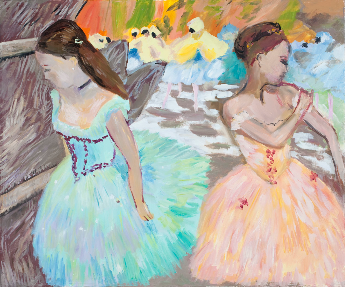 my the Entrance of the Masked Dancers, c. 1889 Degas

2011

Water soluble oil color on canvas

51 x 61 cm / 20 x 24 in

&amp;copy; Karen Kilimnik