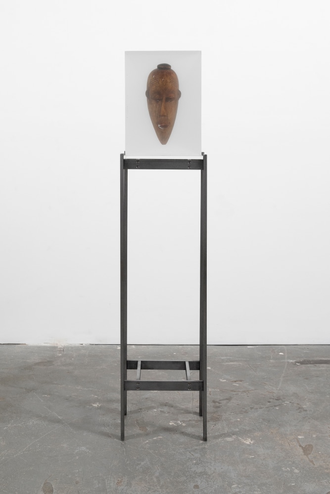 MATTHEW ANGELO HARRISON
Patient Descent
2024
Wooden figure, polyurethane resin, steel, acrylic
Sculpture 41 x 22 x 30 cm / 16 1/8 x 8 5/8 x 11 3/4 in
Pedestal 112 x 30.5 x 33 cm / 44 x 12 x 13 in
HARRI60085