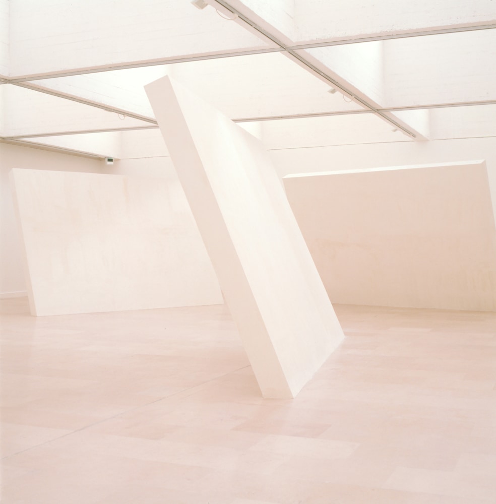 Installation view of sculptures by Ugo Rondinone