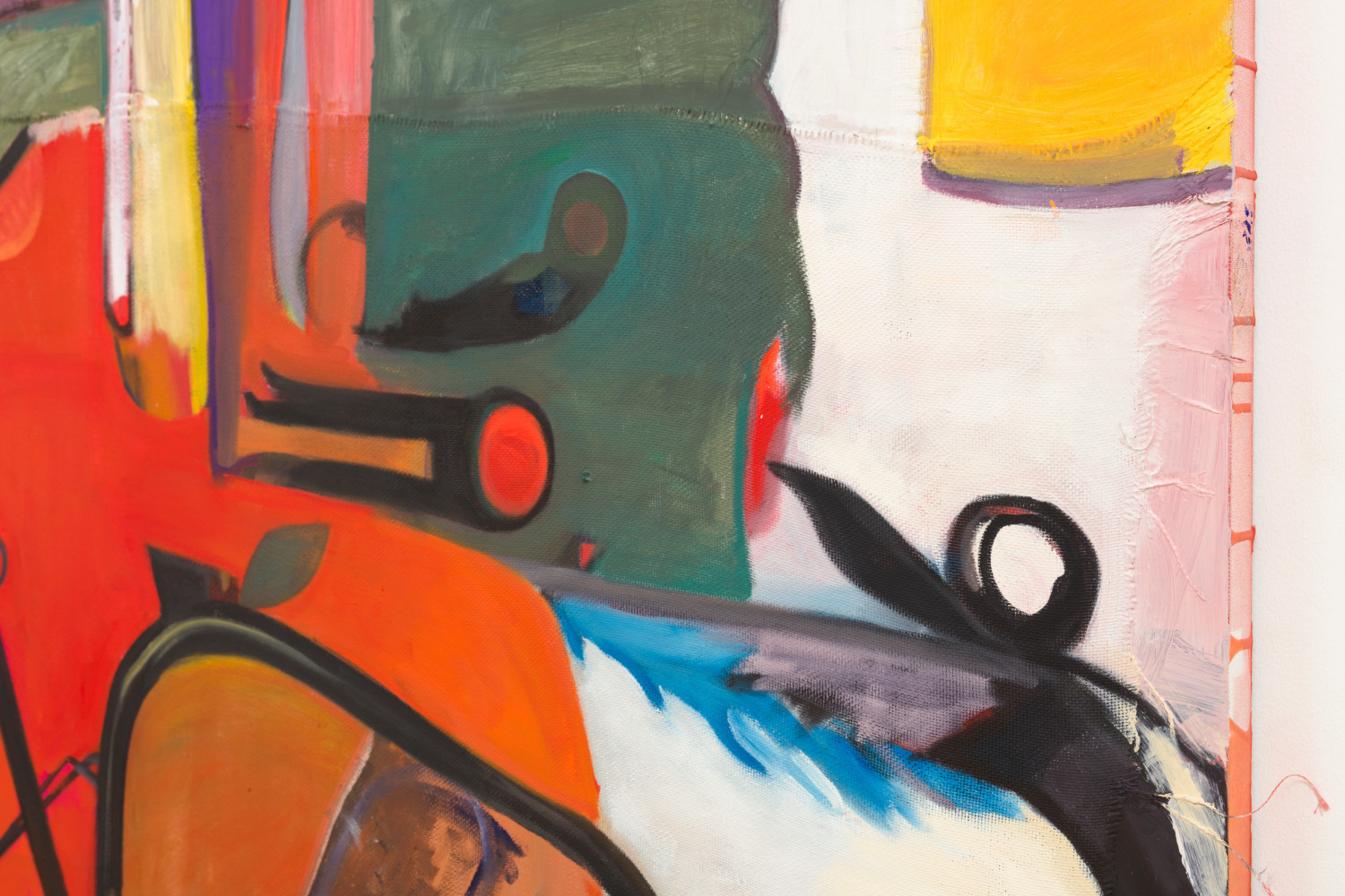 Detail of painting by Alex Hubbard