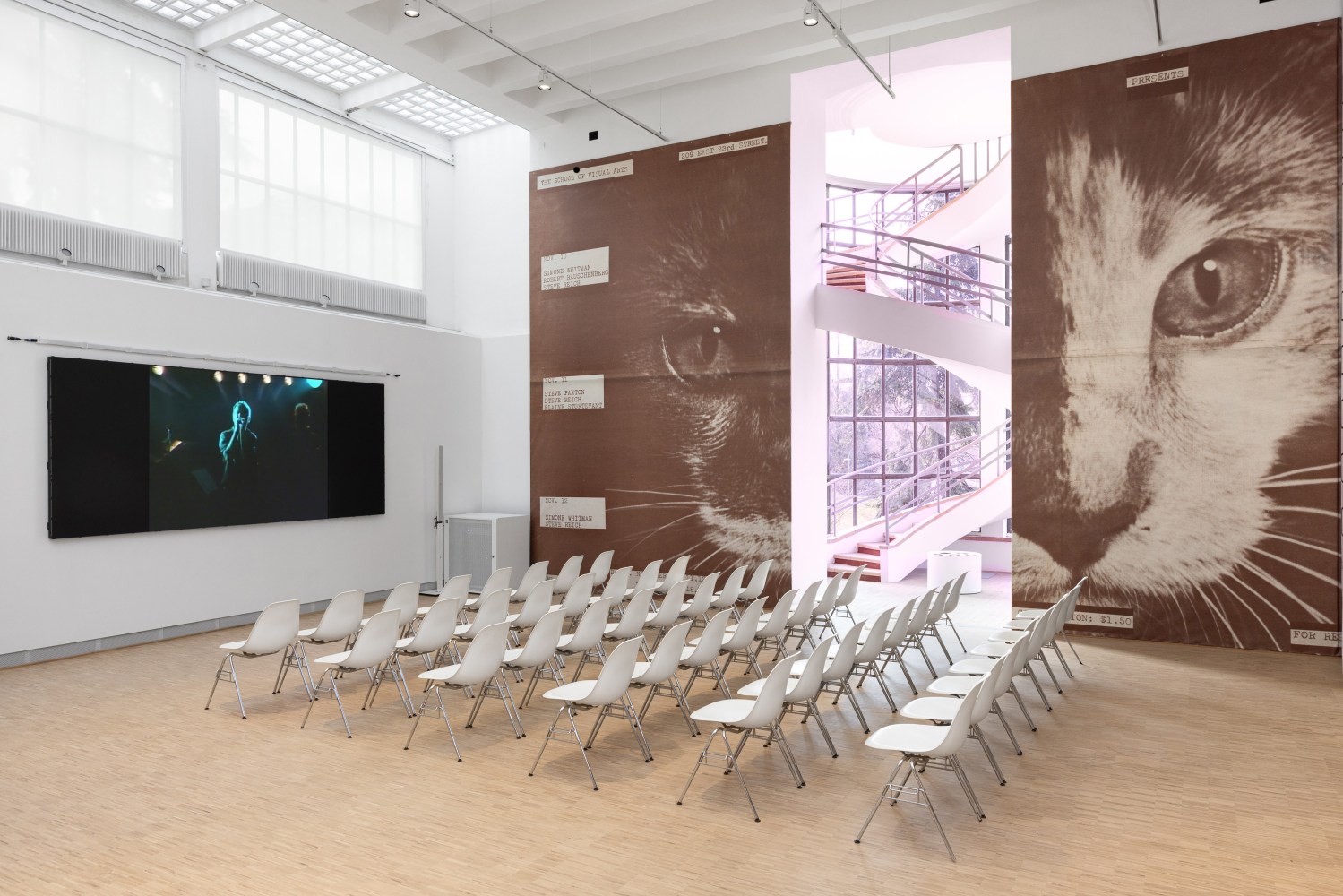 Installation view, John Giorno, a labour of LOVE, Triennale, Milan, 2025