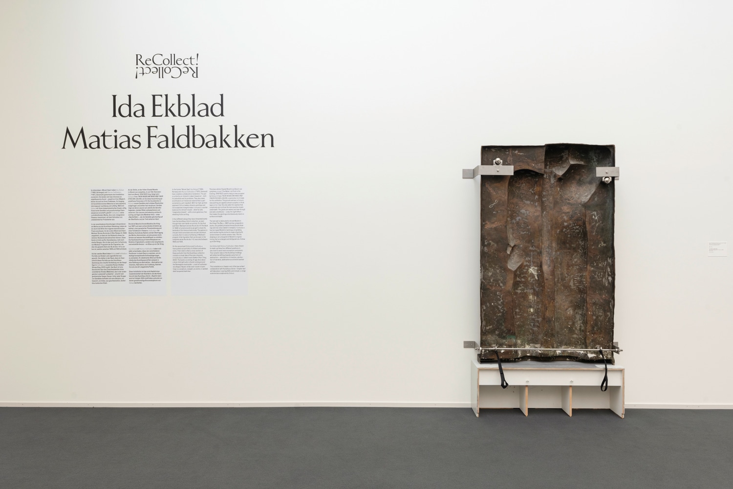 Installation view, ReCollect!, Kunsthaus Z&amp;uuml;rich, 2023&amp;nbsp;&amp;copy; Kunsthaus Z&amp;uuml;rich