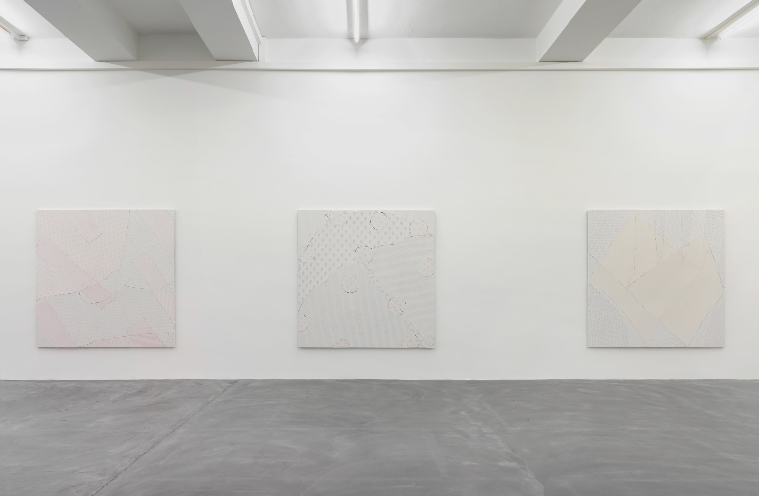 Installation view of Wyatt Kahn wall reliefs