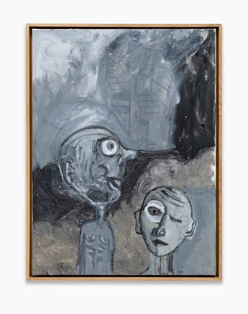 gray painting by Tobias Pils