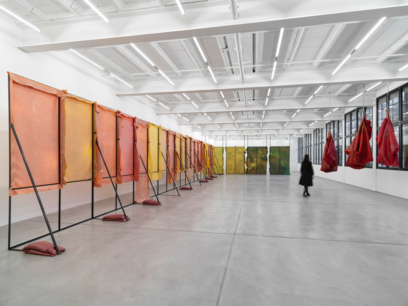 Installation view, Liesl Raff, A Corridor, a Room, and Four Dens, Galerie Eva Presenhuber, Maag Areal, Zurich, 2025