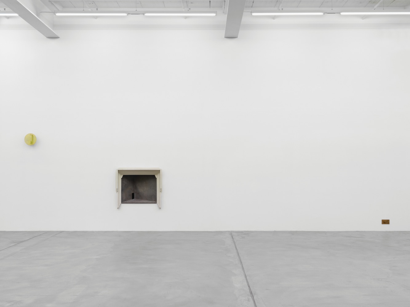 Installation view of Martin Boyce sculpture and photography exhibition