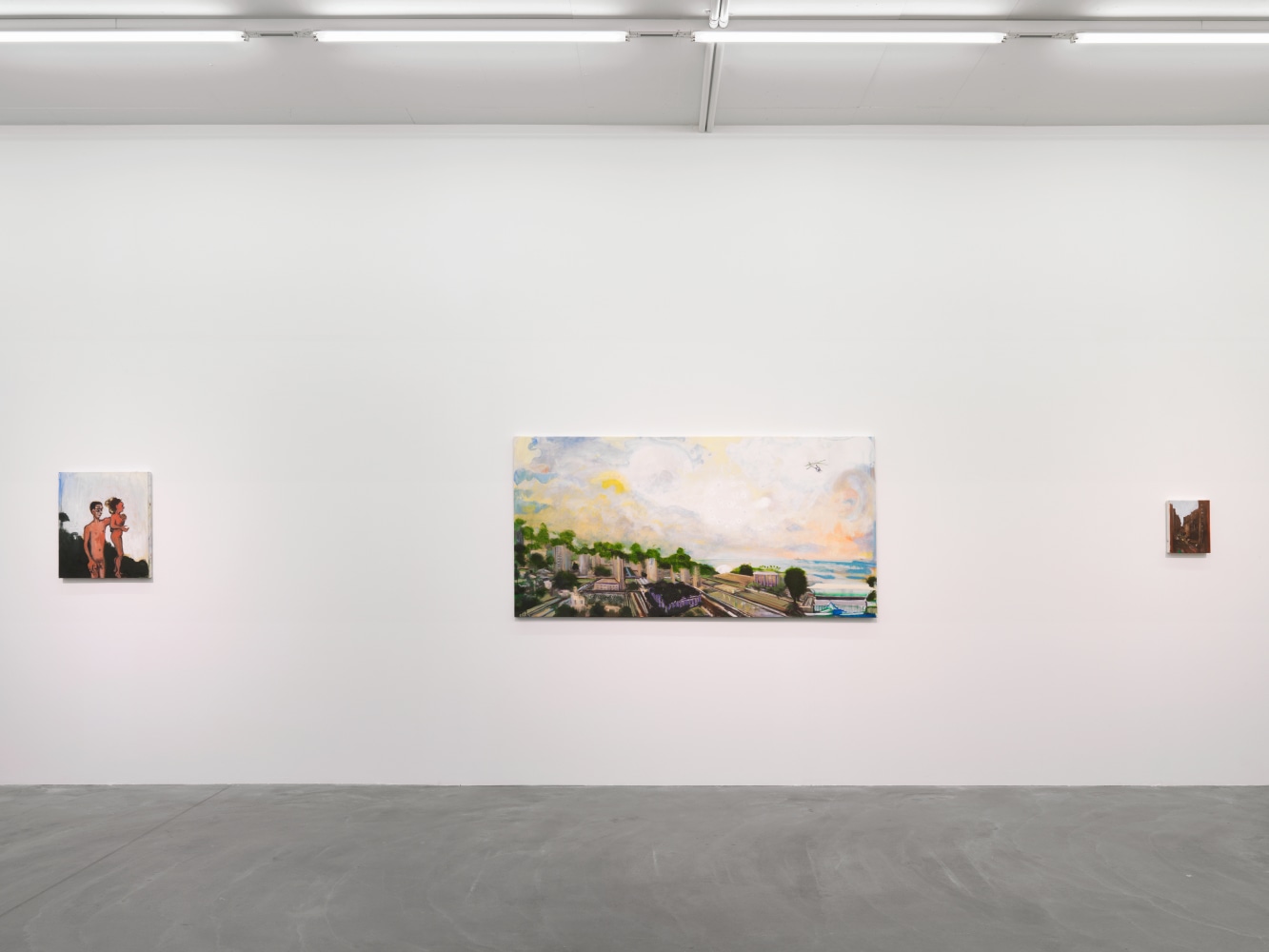 Installation view of Verne Dawson paintings exhibition