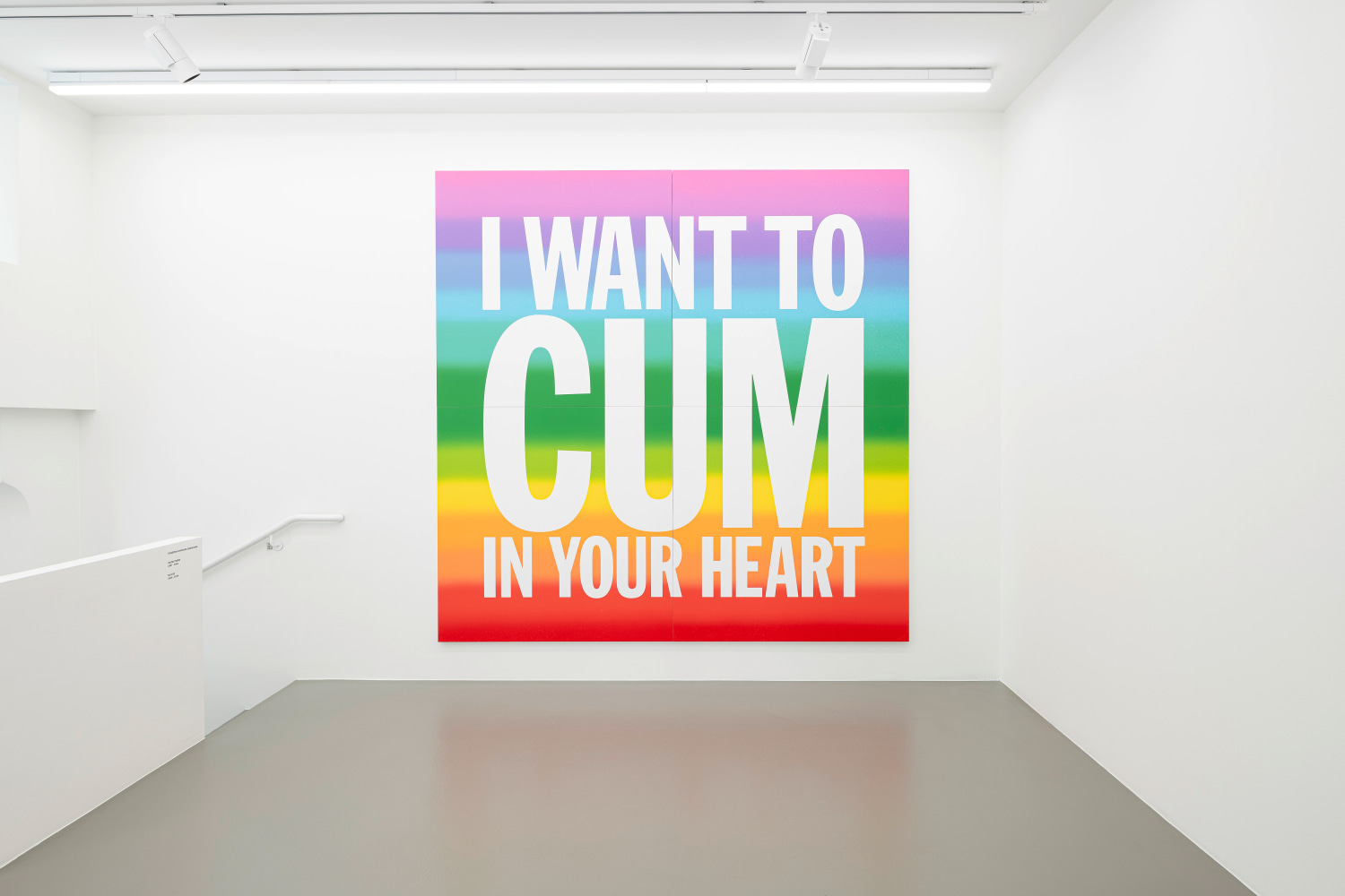Installation view, John Giorno, God Complex, Galerie Eva Presenhuber, Vienna, 2024