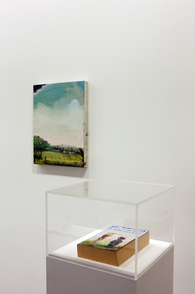 Installation view of paintings by Verne Dawson